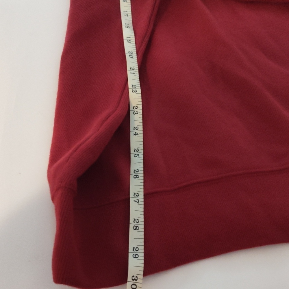 Land's End Sweater mens Womens 1/2 Zip Stand Collar red pullover size XL - Picture 4 of 6